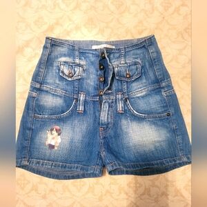 Pepe jeans high waist corset shorts size S